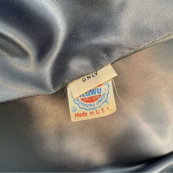 Vintage Lorendale by Bromleigh Long Blue Overcoat ILGWU - Picture 6 of 8